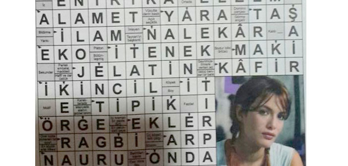 Pegasus'un dergisinde 'kafir'li bulmaca