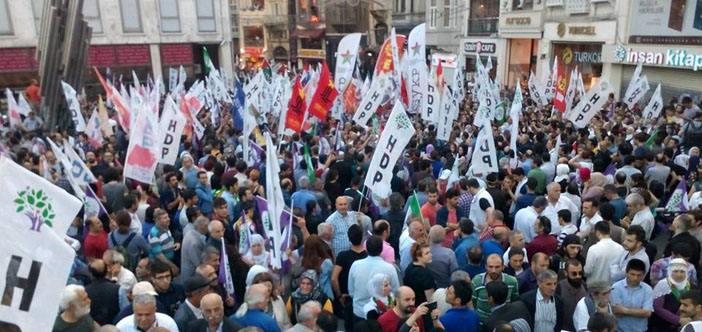 HDP'ye yönelik saldırılara illerden ortak tepki