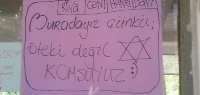 ‘Bahçelerimizden nefreti birlikte kovacağız’