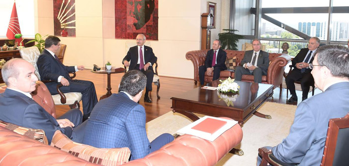 Koalisyon görüşmeleri: AKP - CHP heyetleri bir araya gelecek