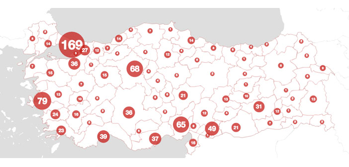 Kadın cinayetleri haritası yayınlandı