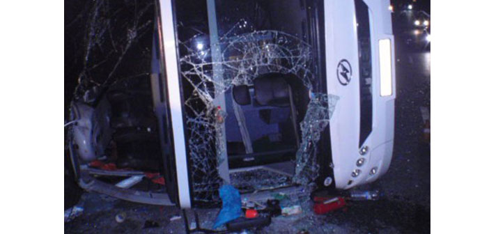 Moskova-Yerevan hattında otobüs kazası: 7 kişi öldü