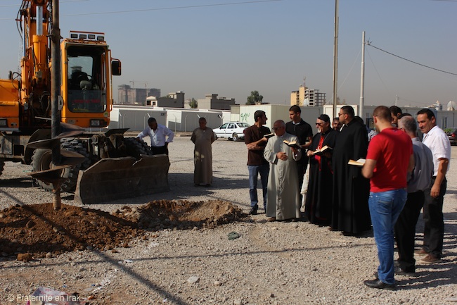 İnşaat çalışmaları, Musul ve Karakuş Süryani Katolik Kilisesi Başpiskoposu Petros Mouche tarafından kutsanmıştı.