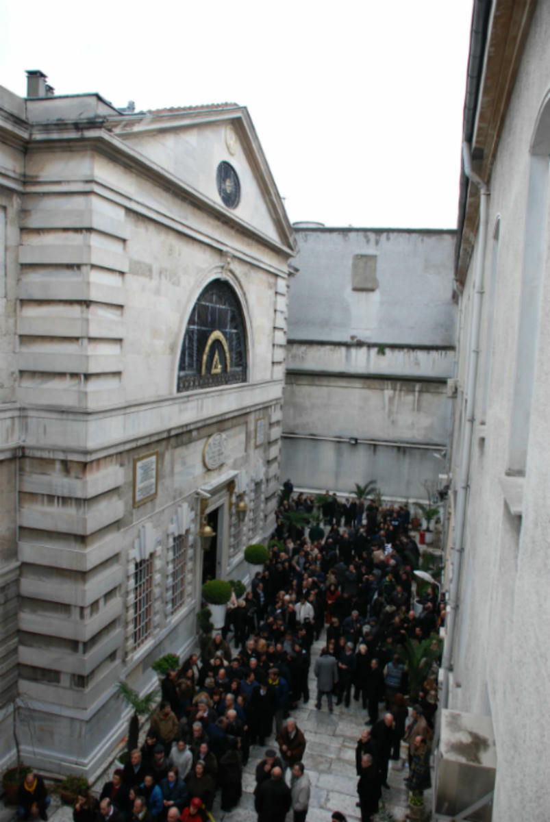 1895'te Ermenilerin sığındığı Beyoğlu'ndaki Üç Horan Kilisesi. Fotoğraf: Vartan Estukyan