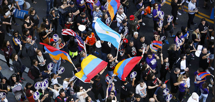 Los Angeles'ta 60 bin kişilik 24 Nisan anması