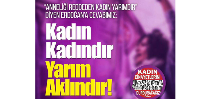 Kadınların Erdoğan’a tepkisi sokağa taşınıyor