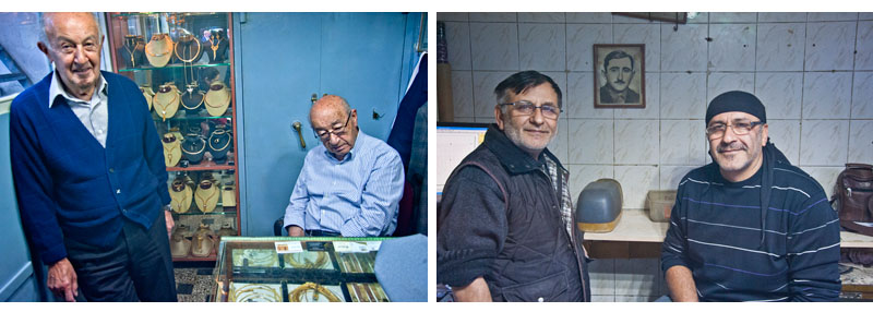 Kuyumun emektar ustaları Maksut ve Arsen Urun kardeşler (solda) Aslan ve Arman Açıkgöz kardeşler (sağda)