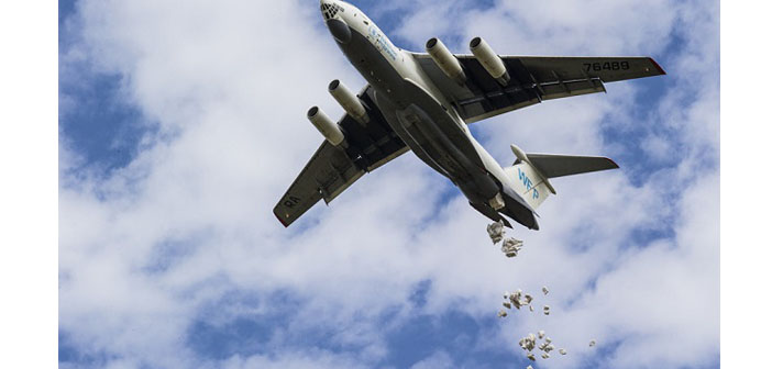 BM, Der Zor'a havadan gıda yardımına yeniden başladı