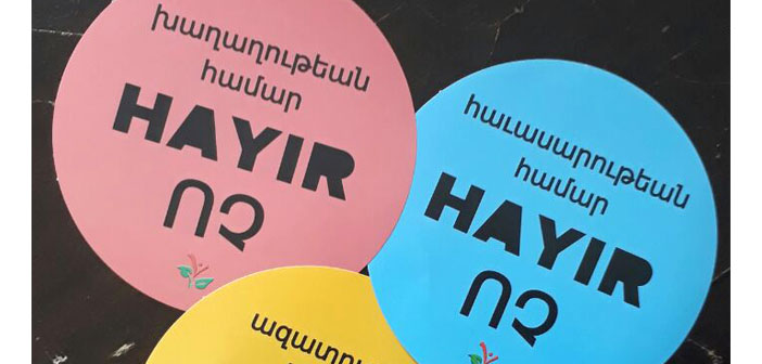 Nor Zartonk: Hayır/ՈՉ diyoruz