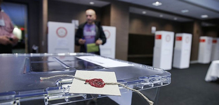 Yurtdışında oy verme işlemi başladı