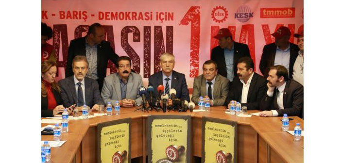DİSK, KESK, TTB ve TMMOB’un 1 Mayıs adresi Bakırköy