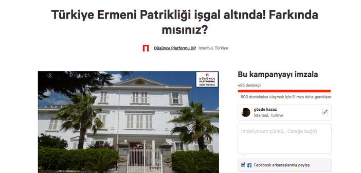 Patrik seçimi için imza kampanyası