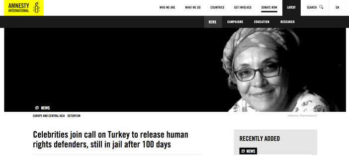 Hollywood'dan çağrı: İnsan hakları savunucularını serbest bırakın