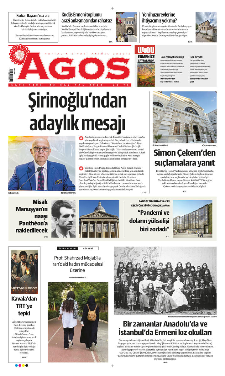 Agos yeni sayısıyla bayilerde