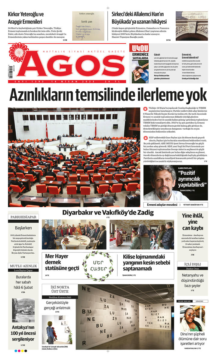 Agos yeni sayısıyla bayilerde