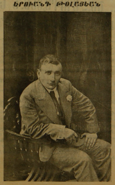 Yervant Tolayan, 1914