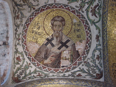 Fethiye Camii, eski  Pamakaristos Kilisesi’nde bulunan Aydınlatıcı Krikor mozaiği