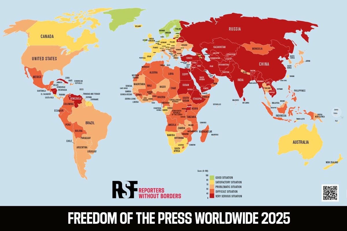 Türkiye, Dünya Basın Özgürlüğü Endeksi’nde 159. sıraya geriledi