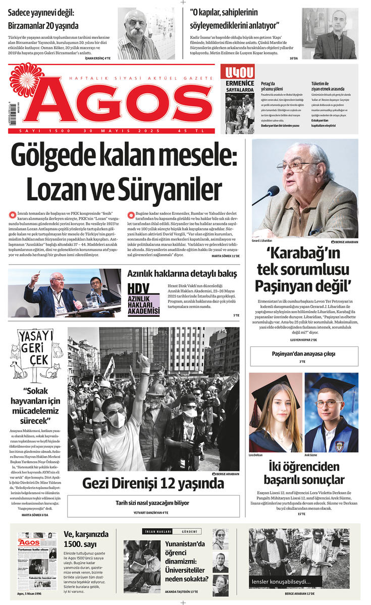 1500. sayımız bayilerde