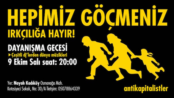 Göçmenlerle dayanışmak için buluşuyorlar