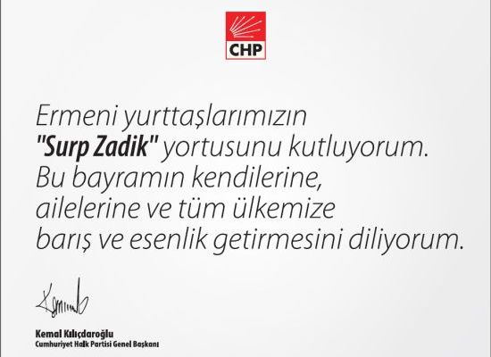 CHP ve BDP’den Paskalya kutlaması