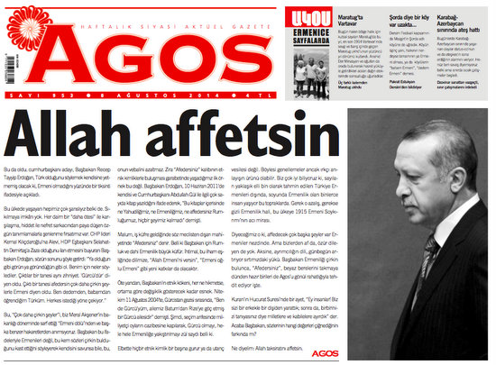 Agos'un Sözü: Allah affetsin