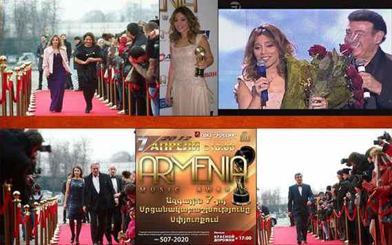 Sibil Moskova'da Armenia Music Awards törenine katıldı