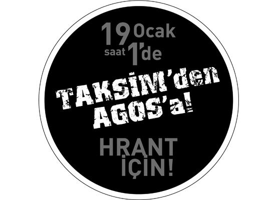 19 Ocak'ta Hrant Dink için yürüyoruz