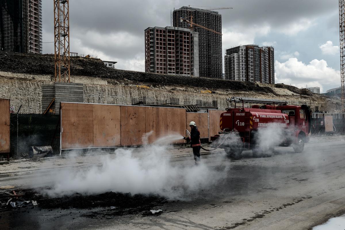 Halkalı şantiyesindeki işçiler taleplerini kabul ettirdi