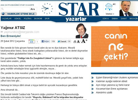 ‘Neden Ermeni olduğumu bilmem anlatabildim mi?’