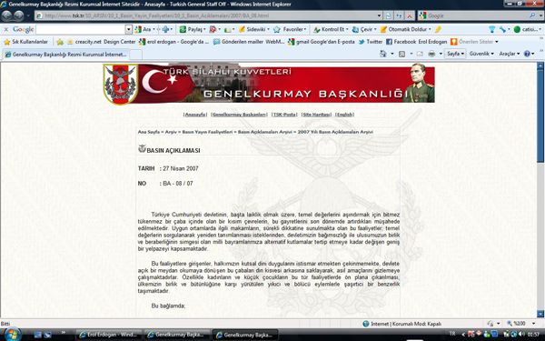 27 nisan muhtırasının 5. yılı