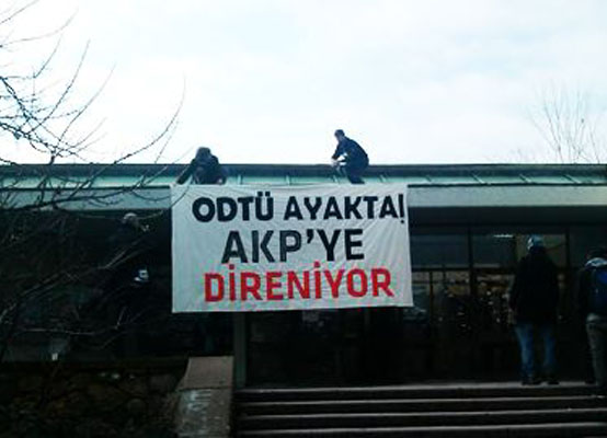 ODTÜ'lüler YÖK incelemesine işgalle tepki gösteriyor  