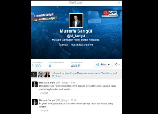 Sarıgül: Sonuçlar gayet iyi