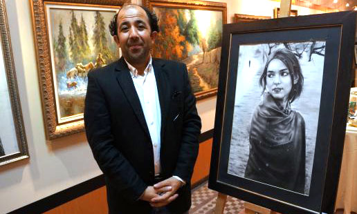 Ünlü ressamın tablosu, Van'da tuvalet kapısına asıldı