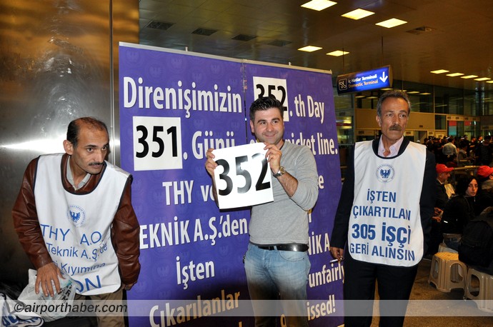 THY grevi polis kordonunda başladı