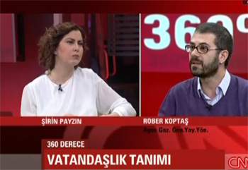 Rober Koptaş Şirin Payzın ile 360° programına konuk oldu